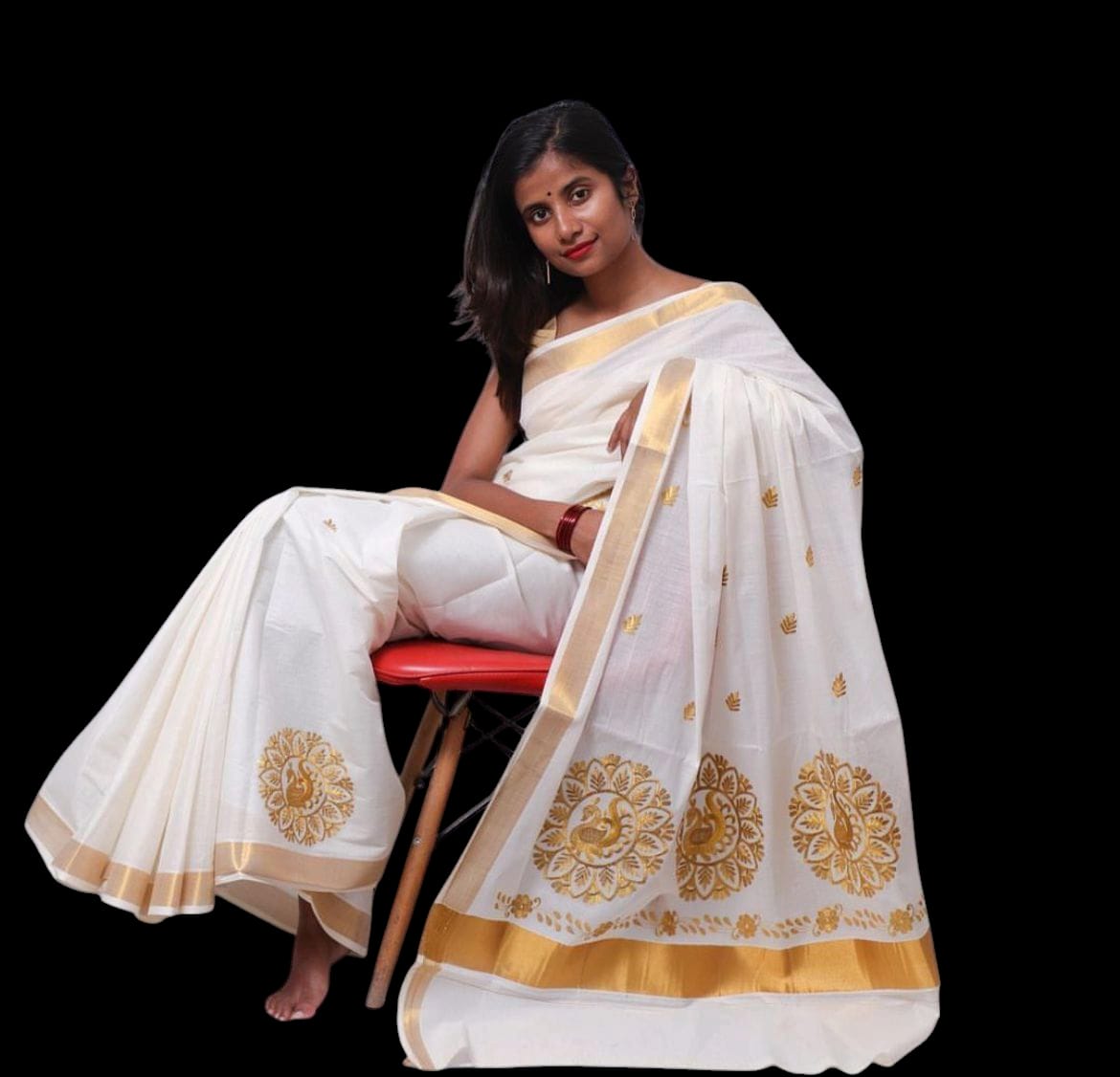Kerala cotton saree