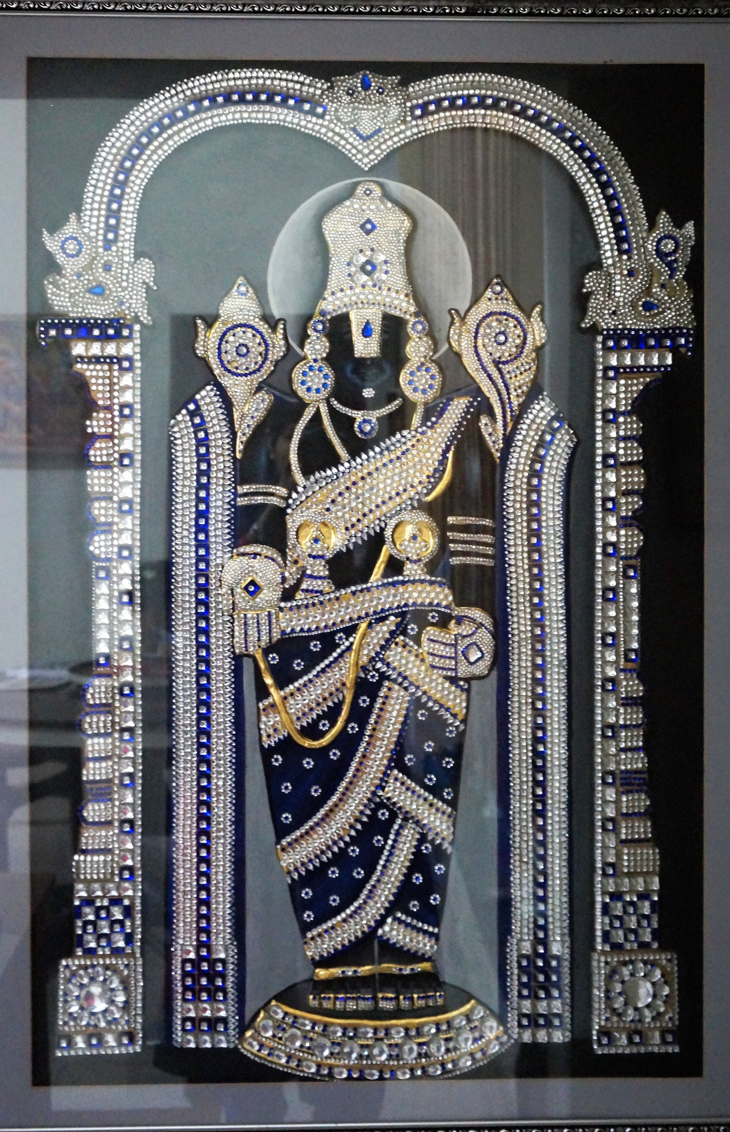 Lord venkateswara swamy Tajore painting | God Balaji wall art