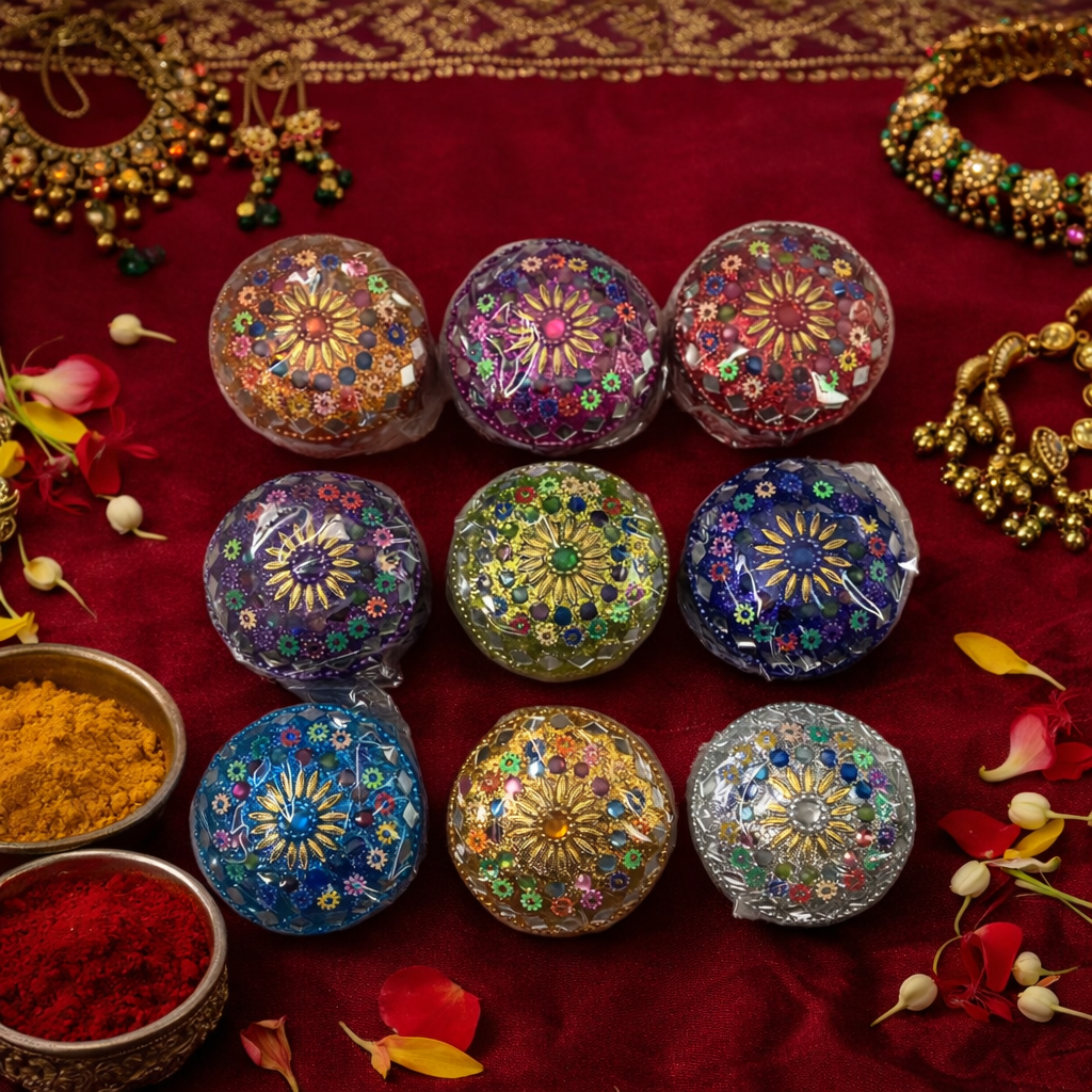Handcrafted Jewellery Box | Traditional Indian Jewellery Storage & Gift Box(Assorted Colours)