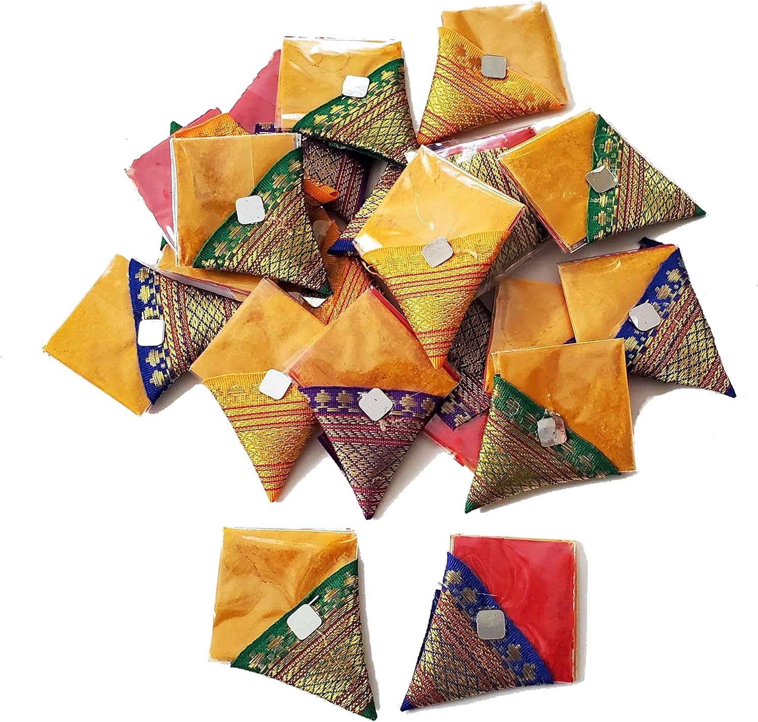 Haldi Kumkum | Set of 10 Flat Cone Shape Design 2 Return Gift