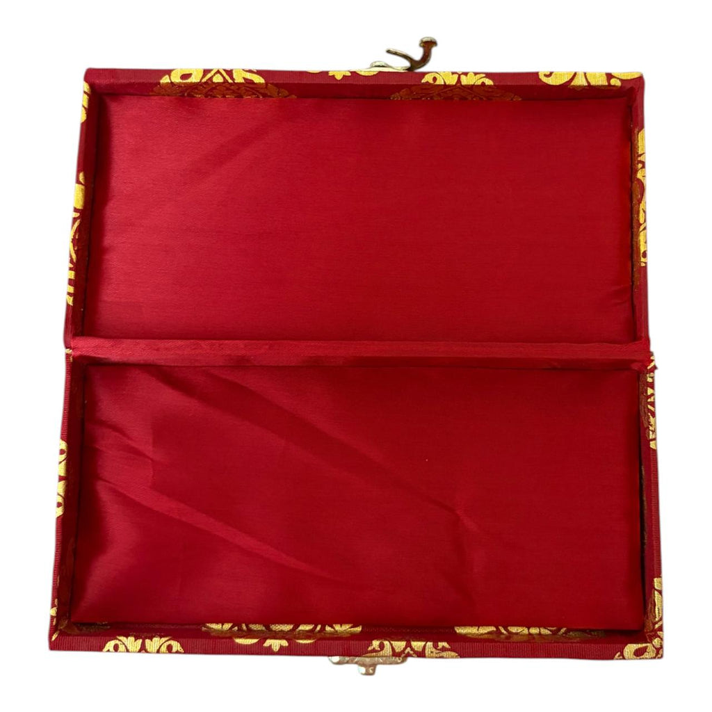 Banarasi Gold Buti Shagun Box | Traditional Wedding & Return Gift Box