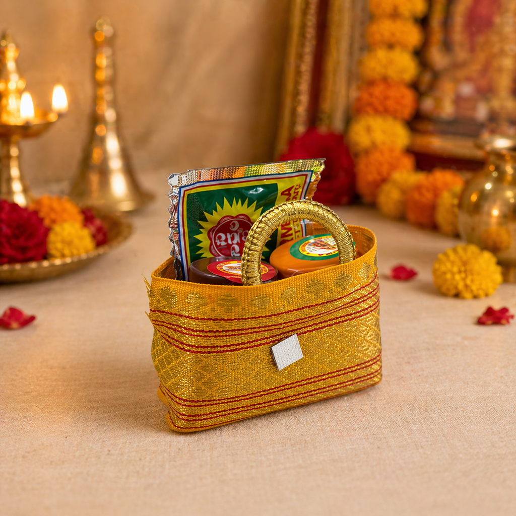 traditional return gifts basket India