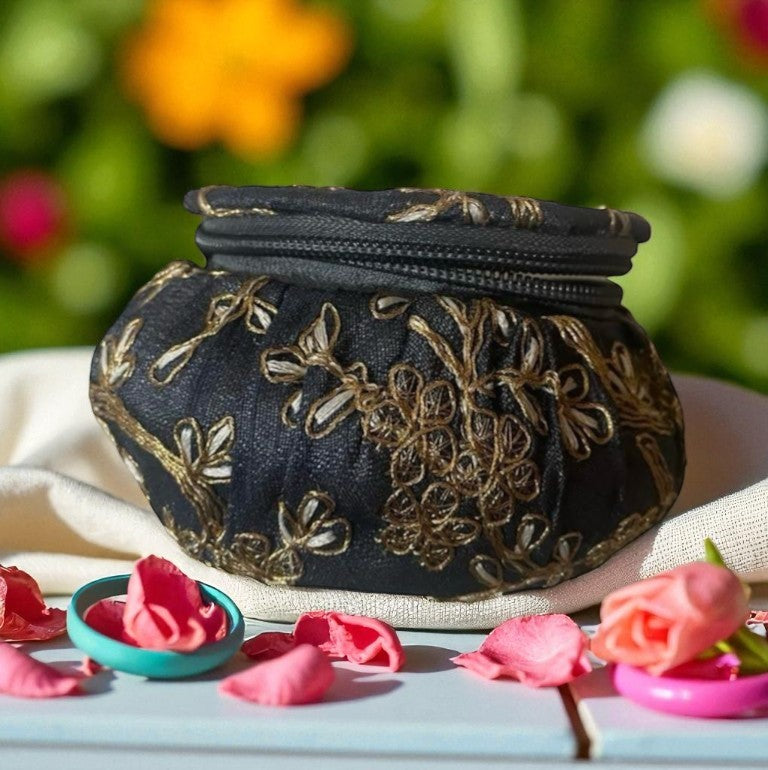 Maggam work Bangle Jewellery Box for Return Gift - Haldi kumkum boxes