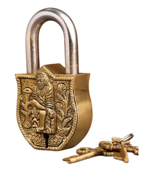 Pure brass Sai Baba Door Lock