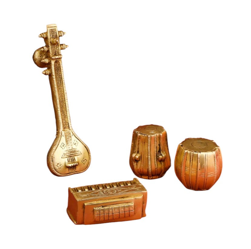 Pure brass musical instrument set