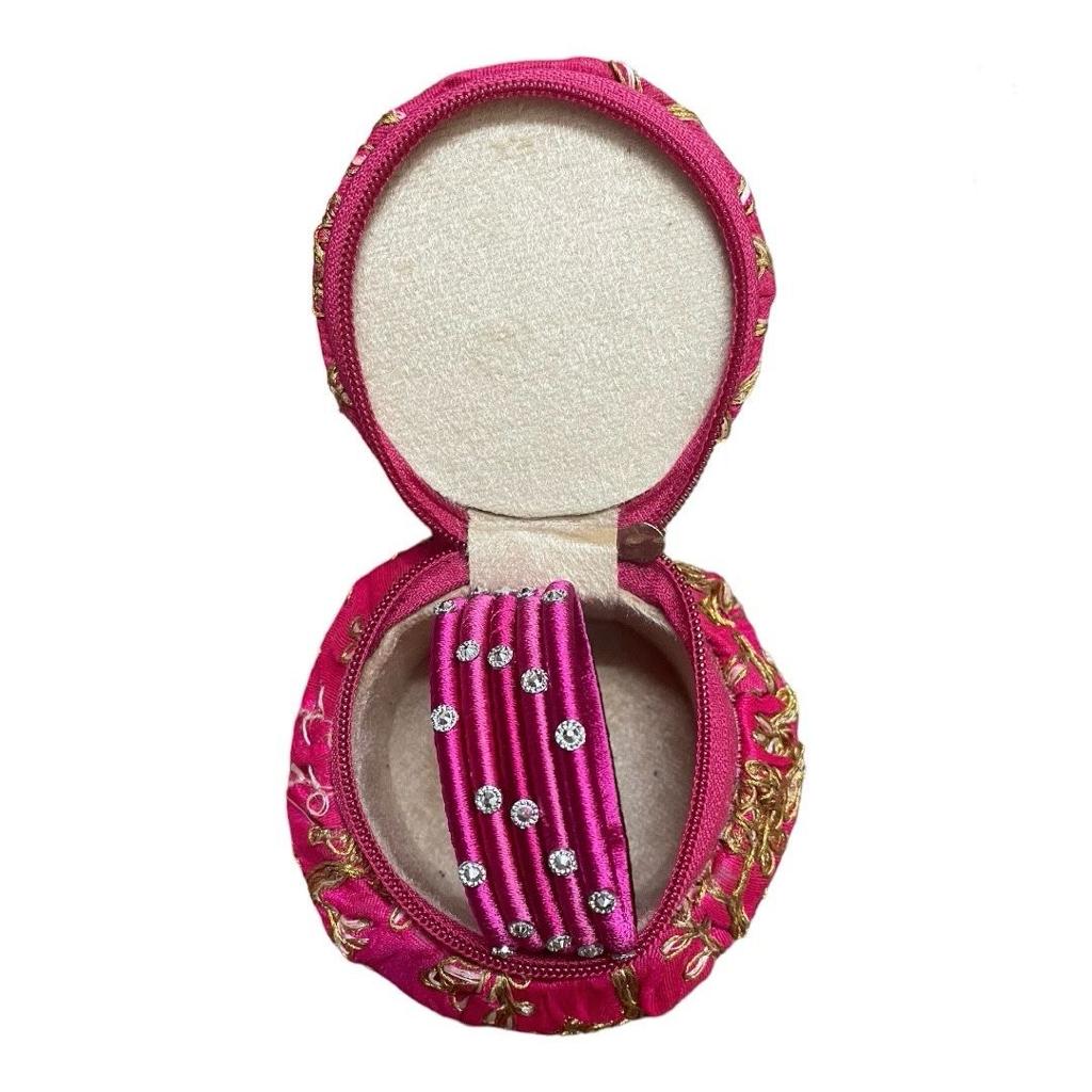 Handcrafted Bangle Box with matching silk thread bangles