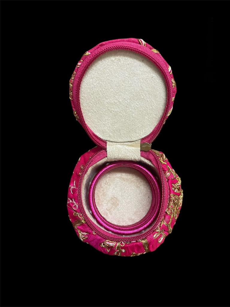 Handcrafted Bangle Box with matching silk thread bangles