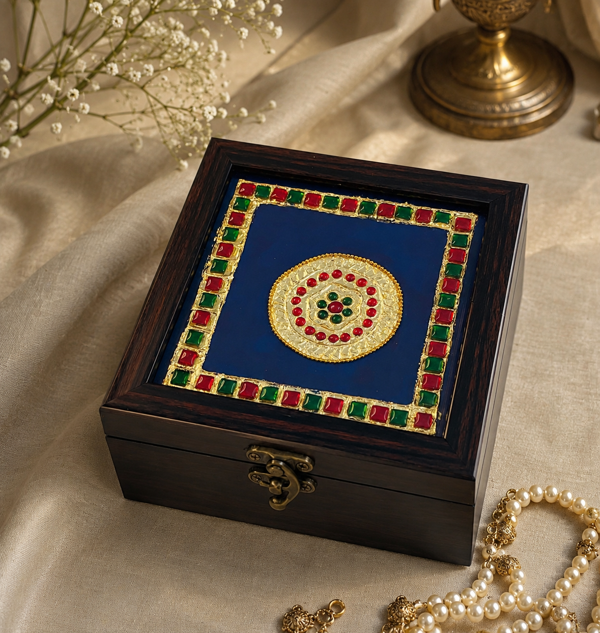Tanjore Art Multipurpose Box – Tanjore Jewellery & Storage Box
