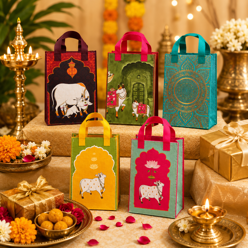 Premium Traditional Gift Bags for Return Gifts & Festive Gifting
