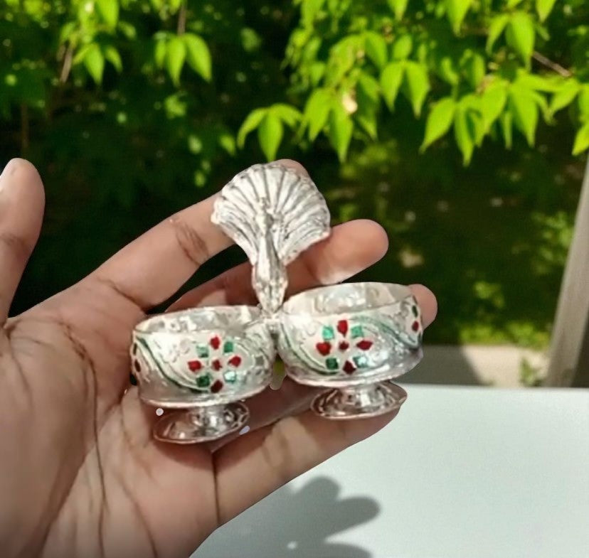 German silver kumkum bharini