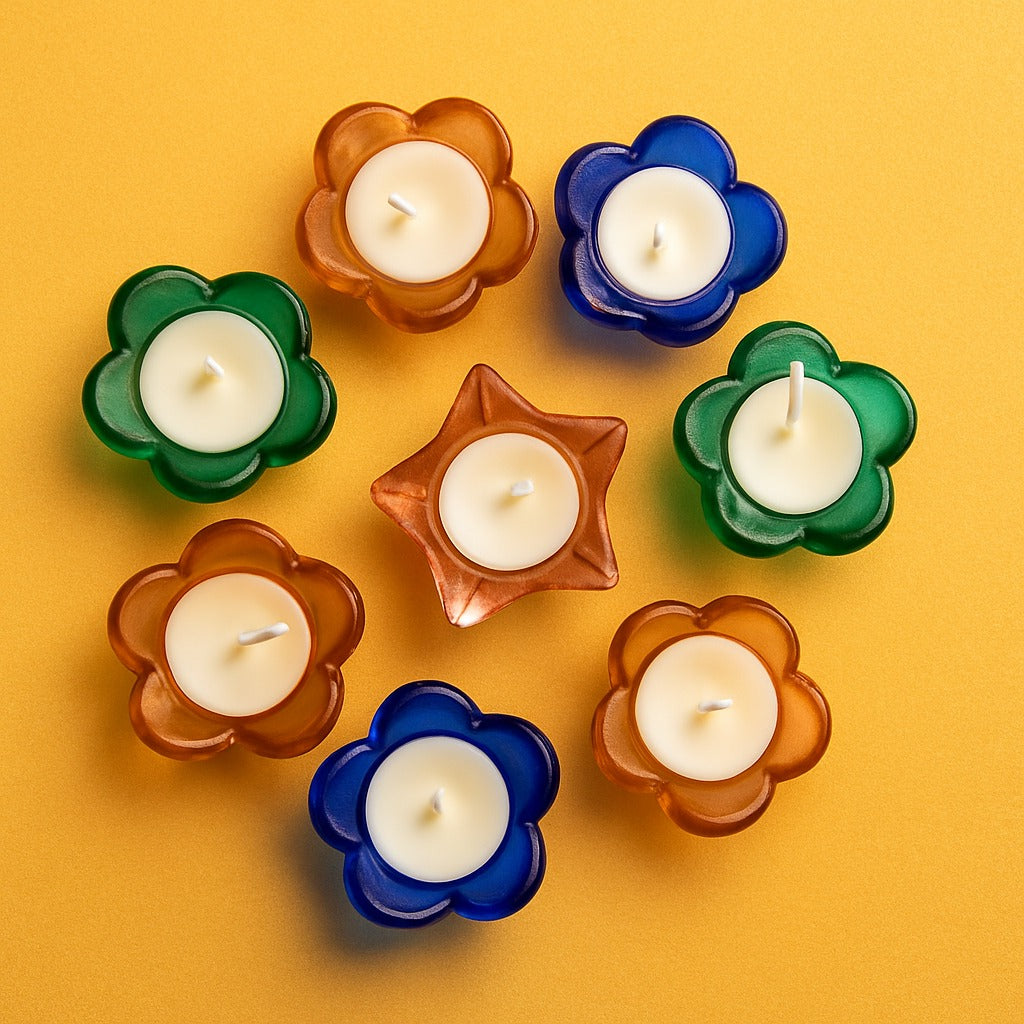 Ecofriendly glass candles