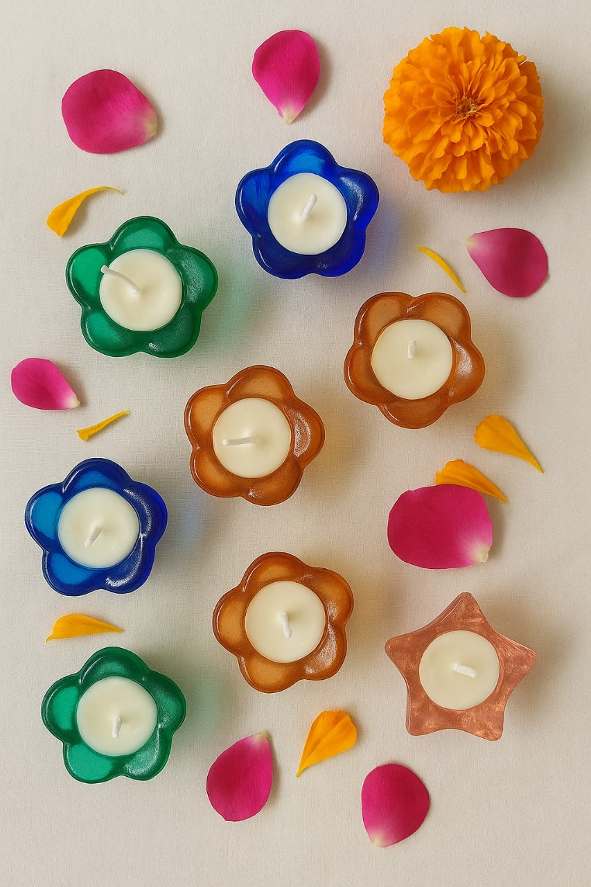 Ecofriendly glass candles