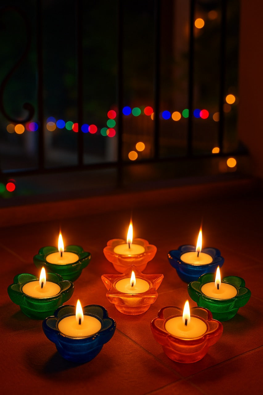 Ecofriendly glass candles