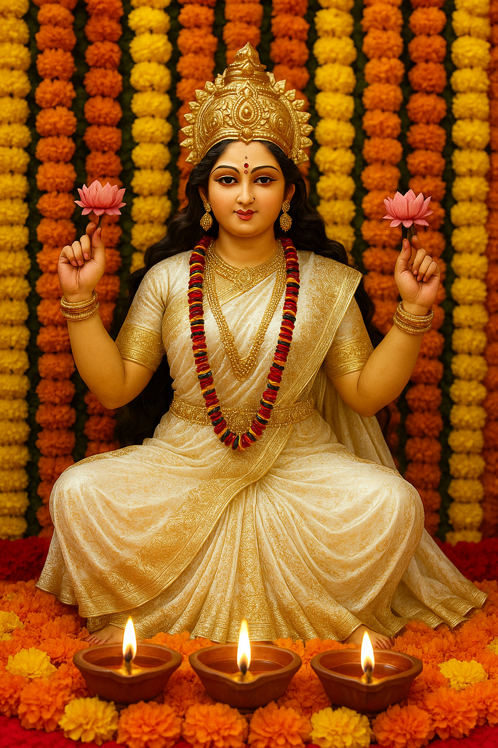 Goddess Lakshmi 108 Bangle Mala