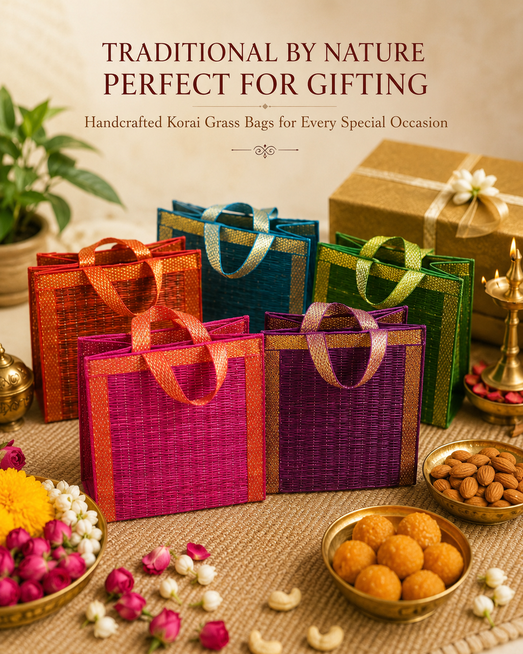 Handmade Korai Grass Gift Bag