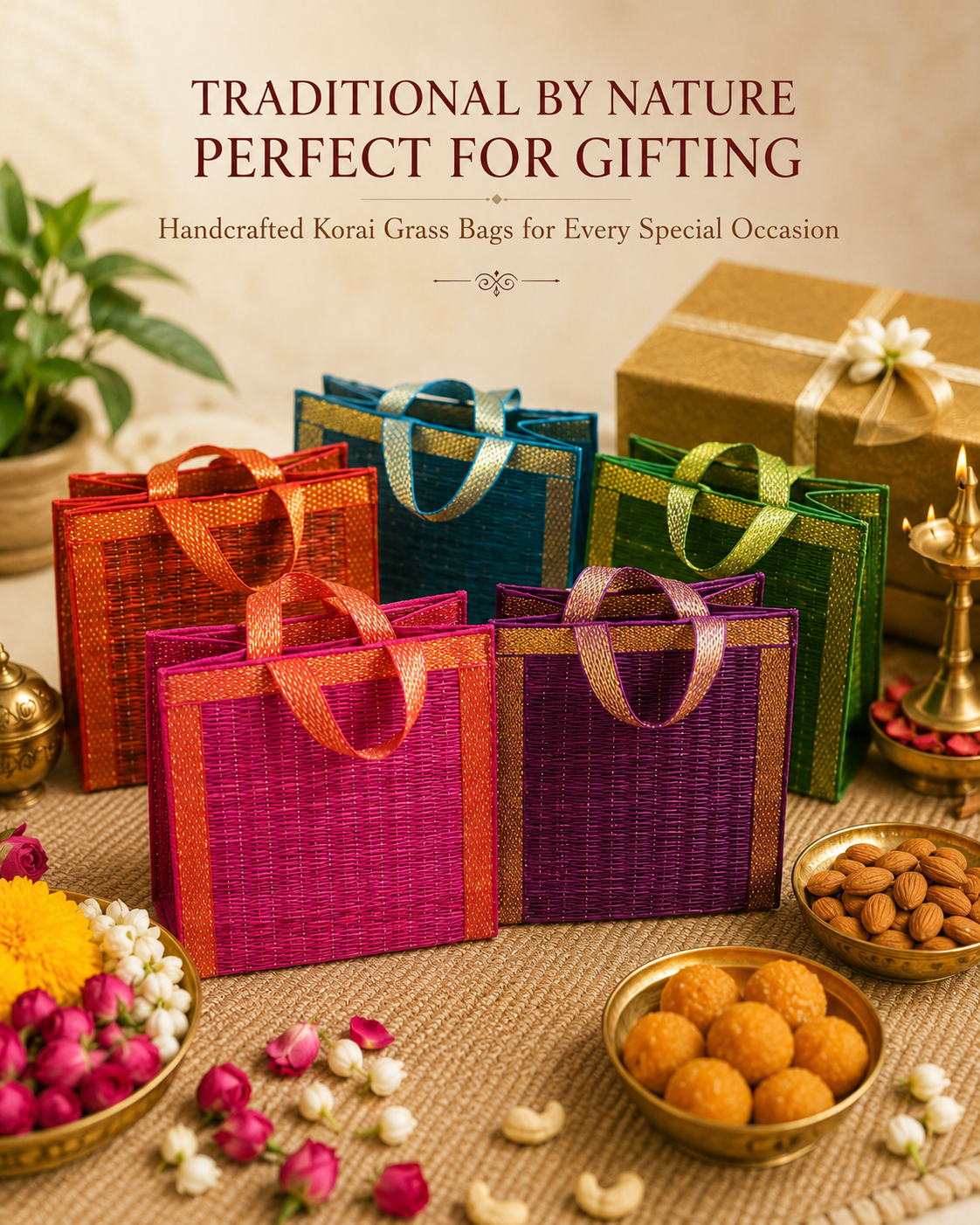 Handmade Korai Grass Gift Bag
