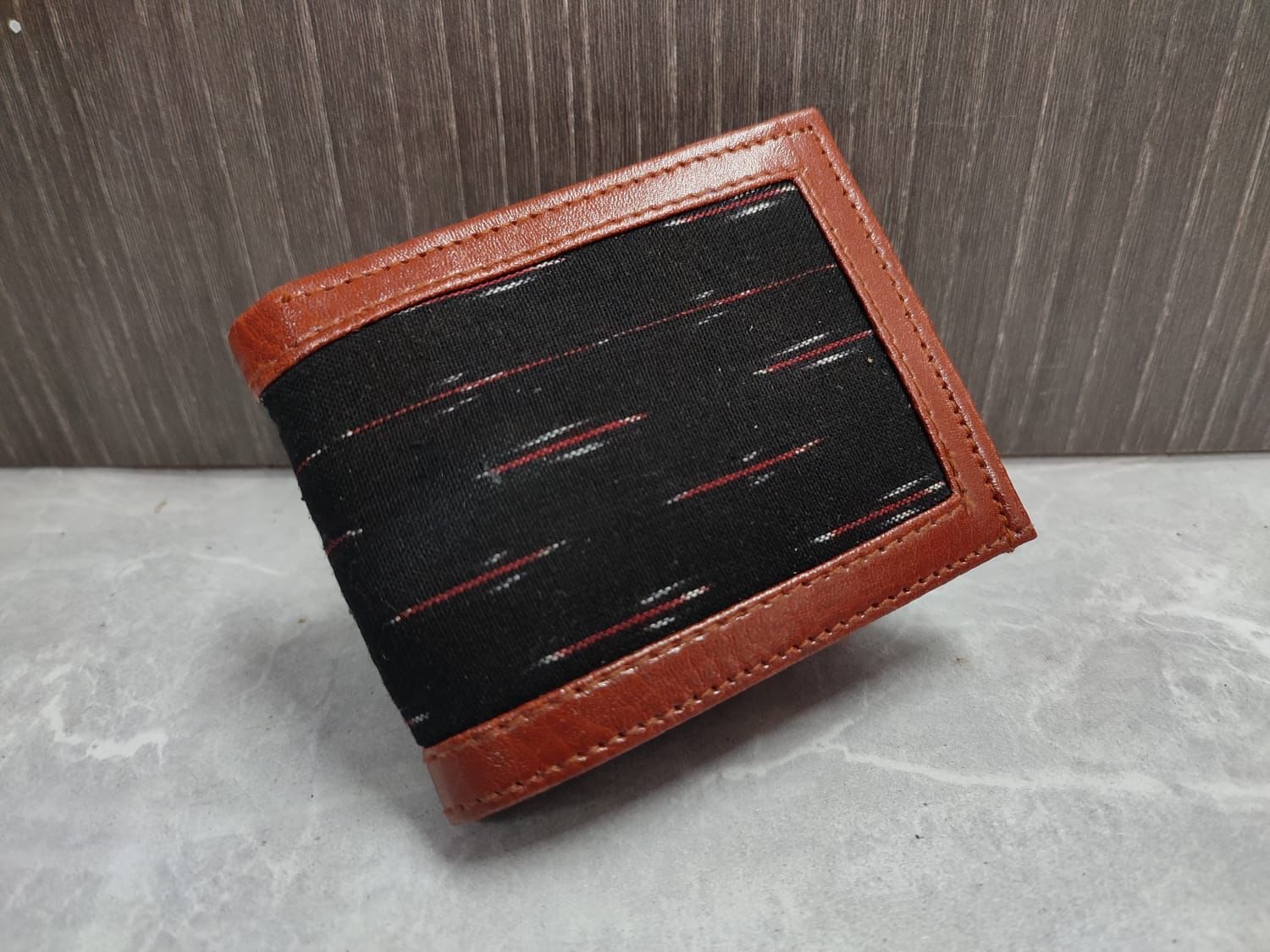 Handcrafted ikkat wallet for men