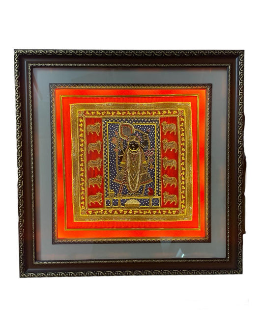 Shrinath Ji Wall Art with LED Lighting
