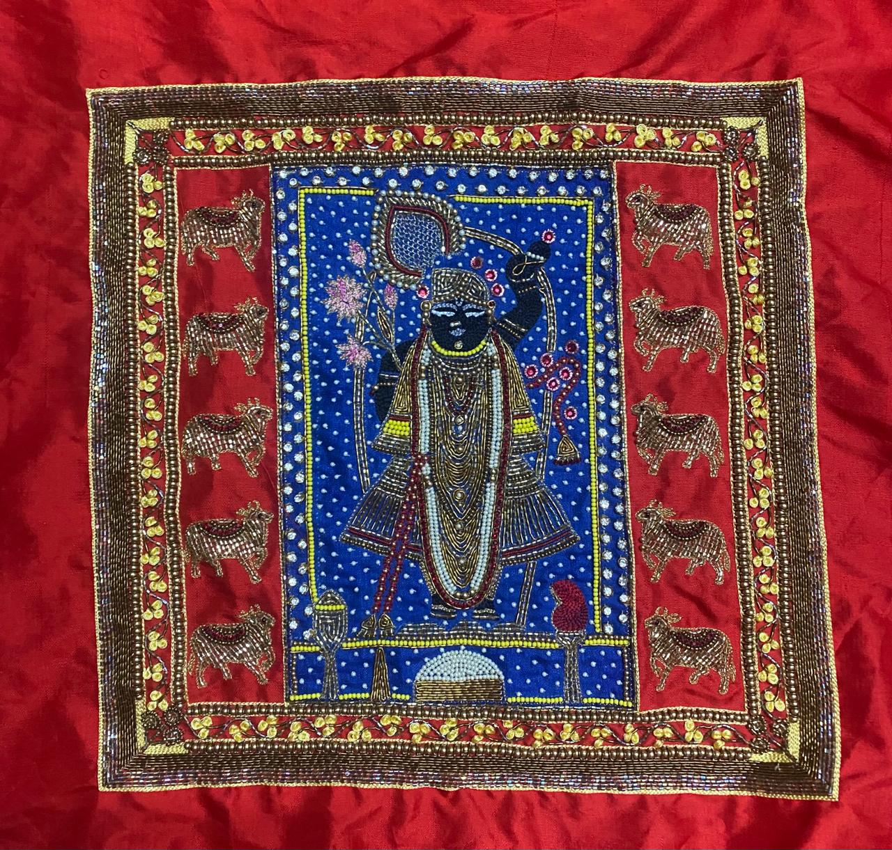 Shrinath Ji Wall Art with LED Lighting