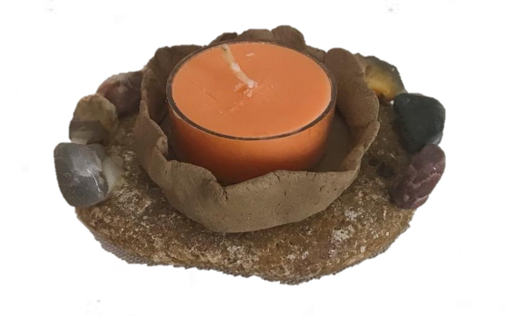Handcrafted tealight candle holder