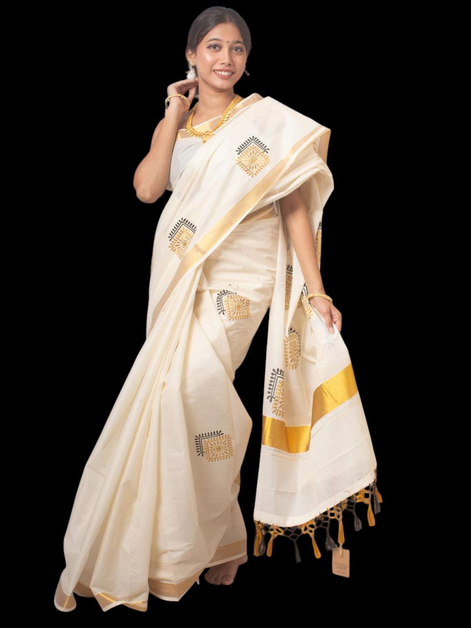 Kerala cotton saree