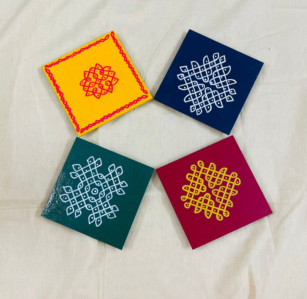 POOJA CHOWKI SET OF 4