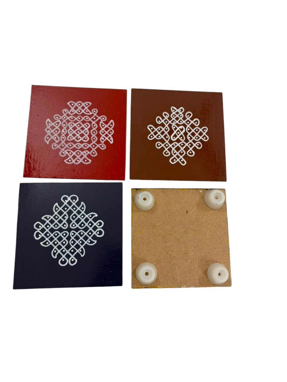 Handmade Wooden Chowki 5x5 Inch – Traditional Pooja Chowki & Return Gift (Assorted Designs)