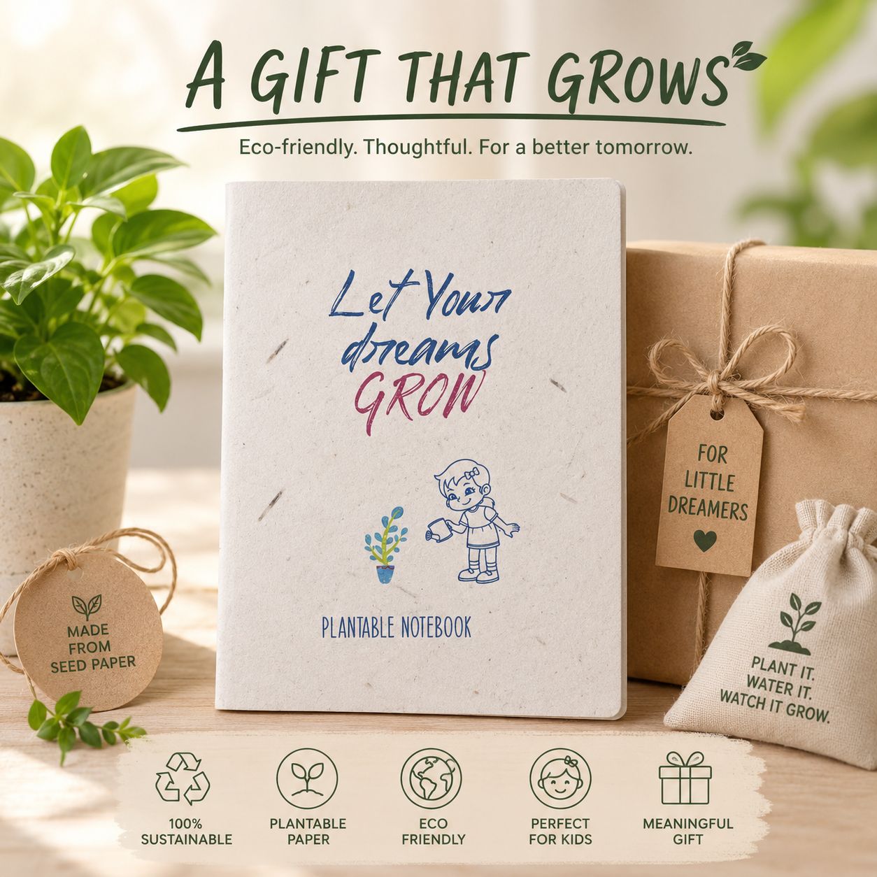 Ecofriendly Plantable Notebook