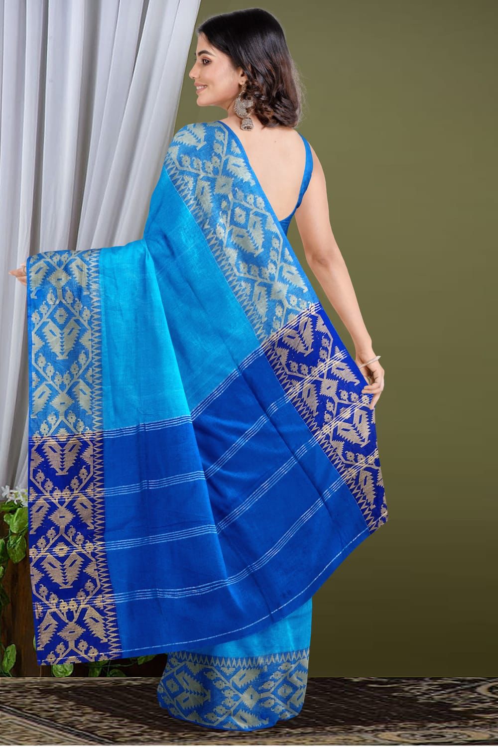 Khadi cotton saree