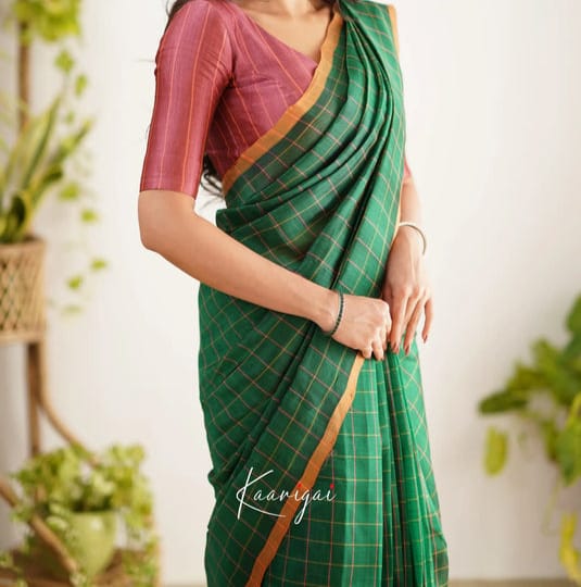 Khadi cotton saree
