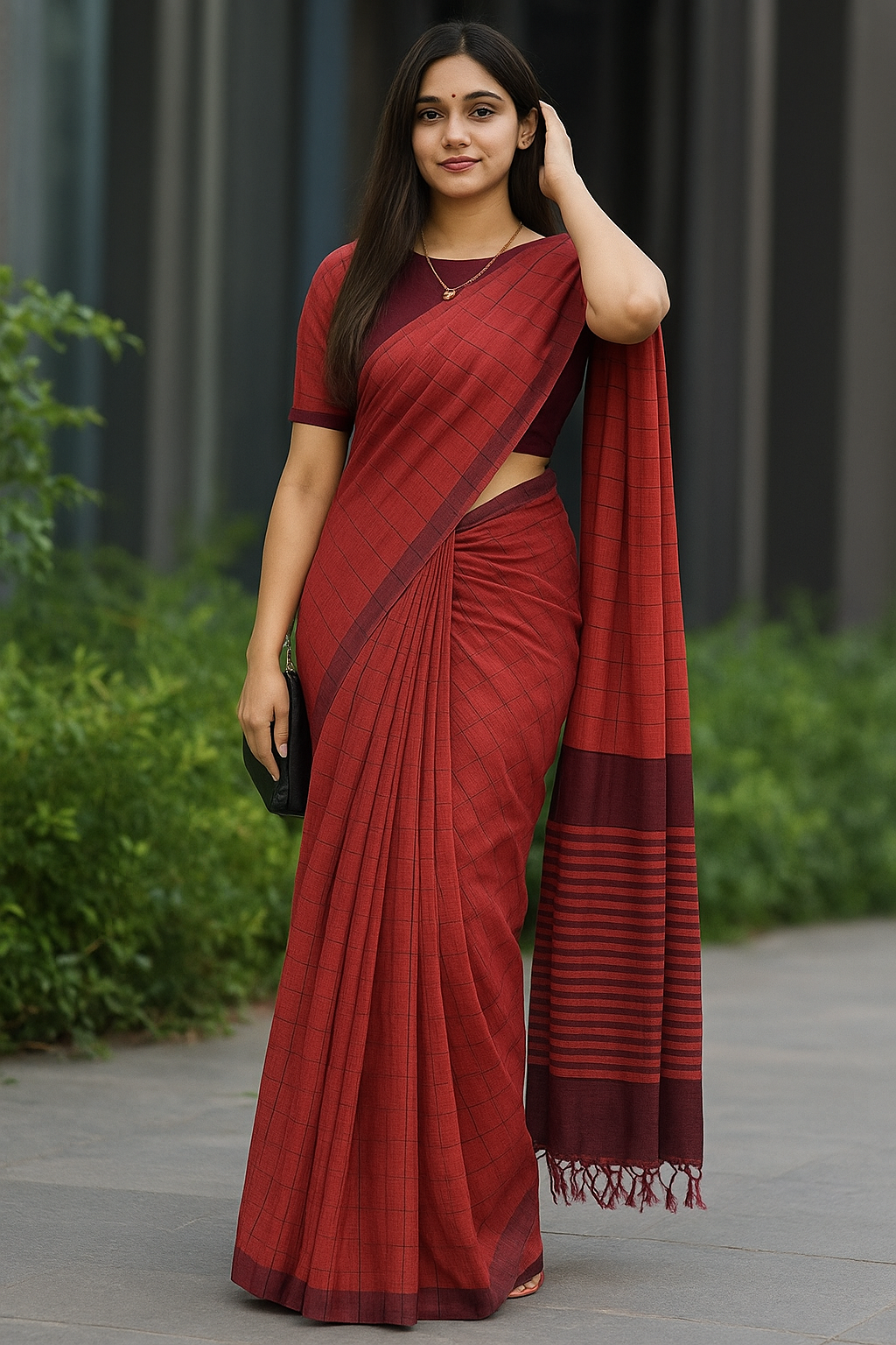 Khadi cotton saree