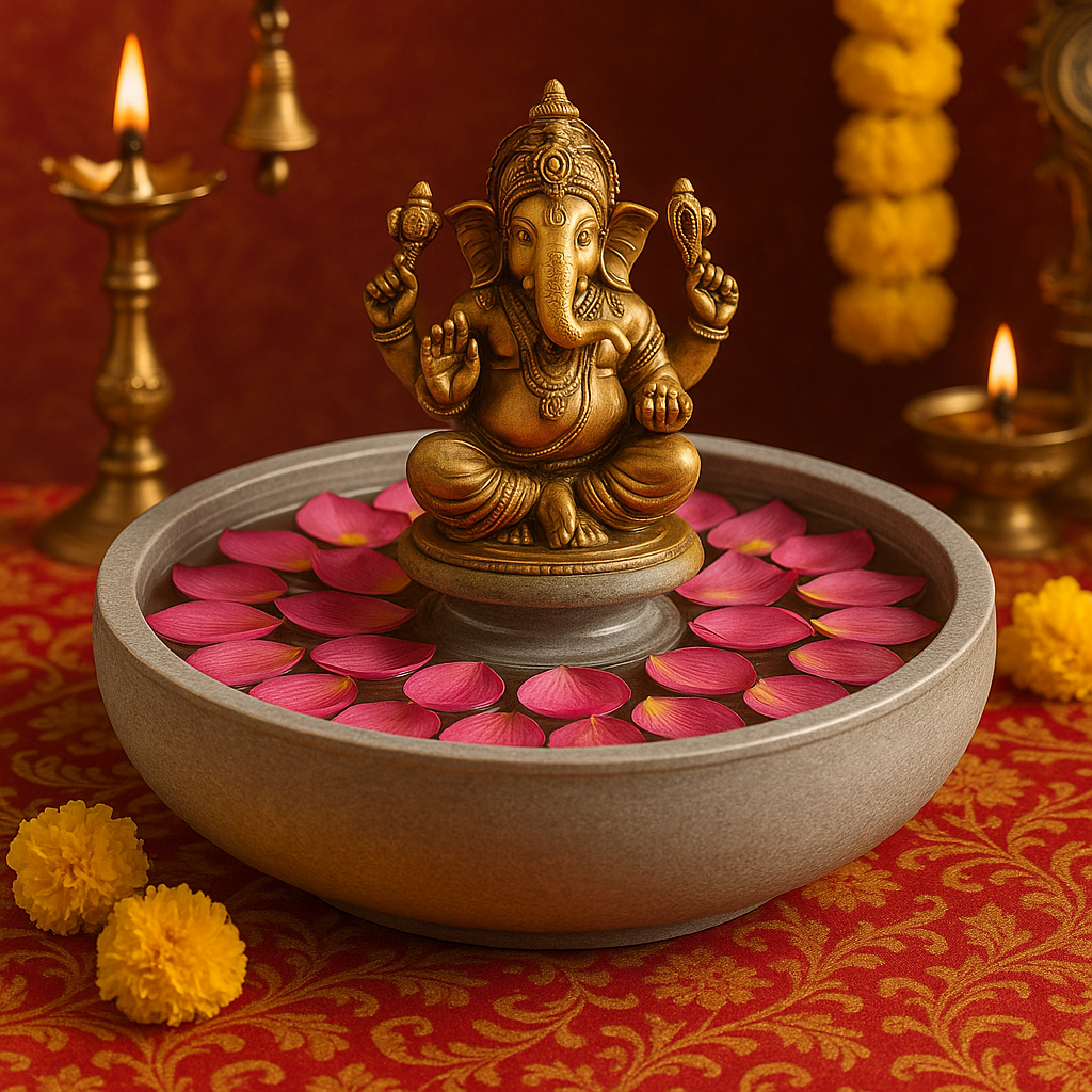 Krishnashila stone urli (Without idol)