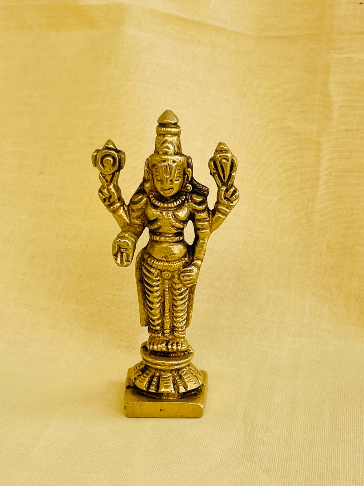 3 INCH LORD BALAJI BRASS IDOL
