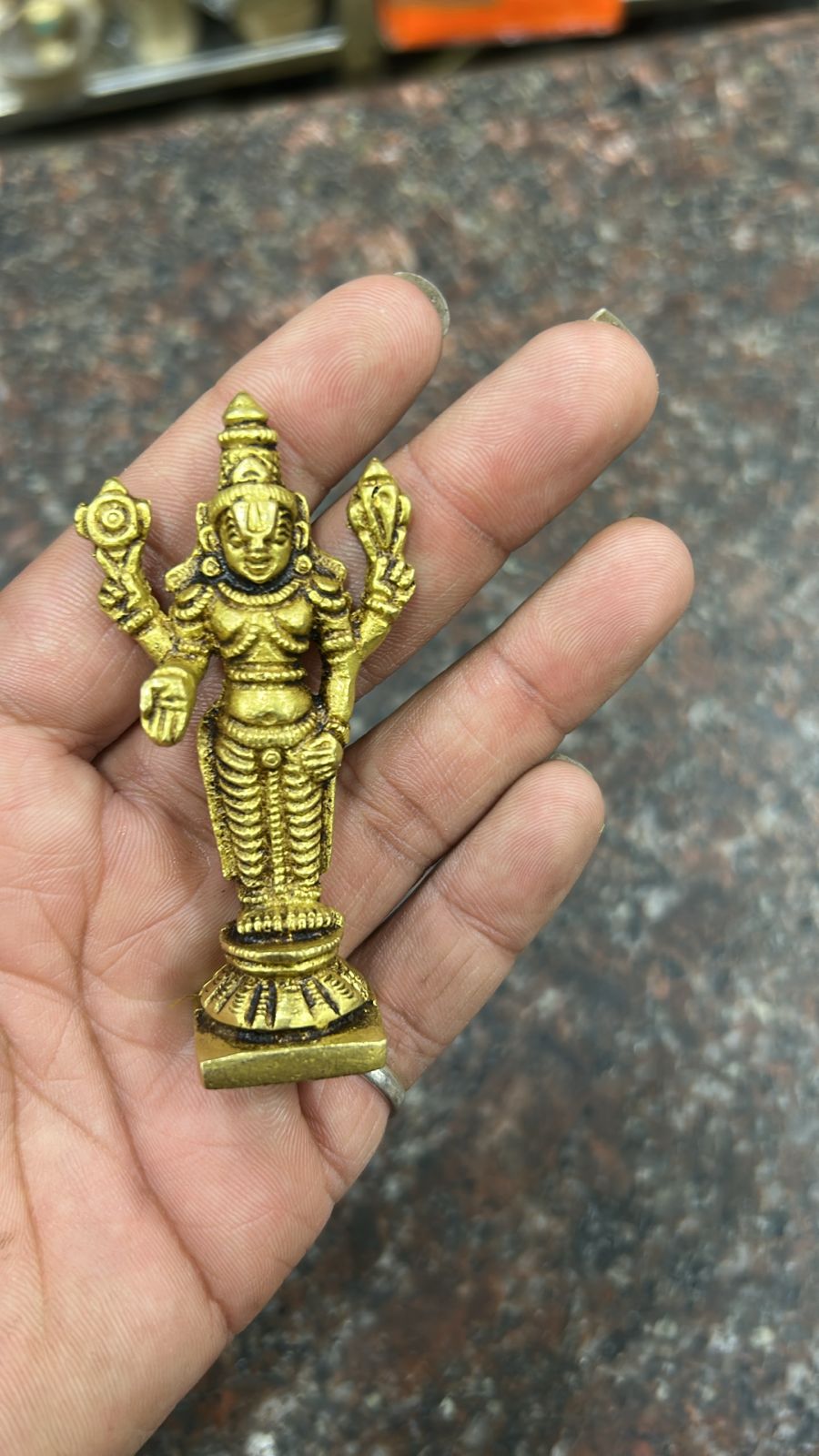 3 INCH LORD BALAJI BRASS IDOL