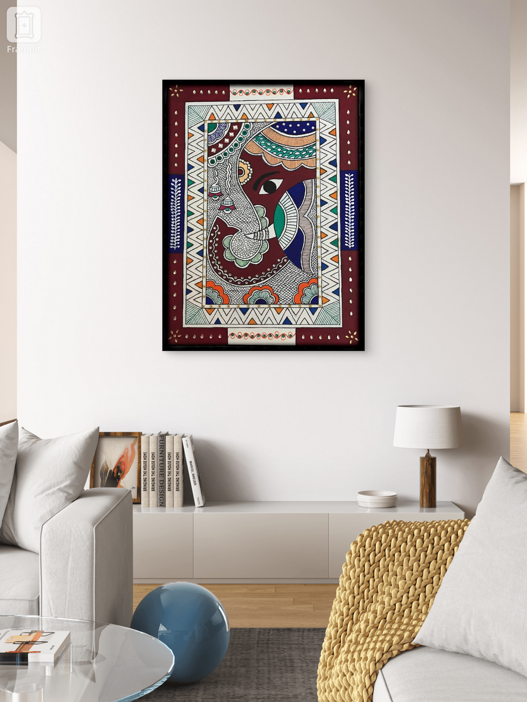 Ganesha in Kalamkari painting