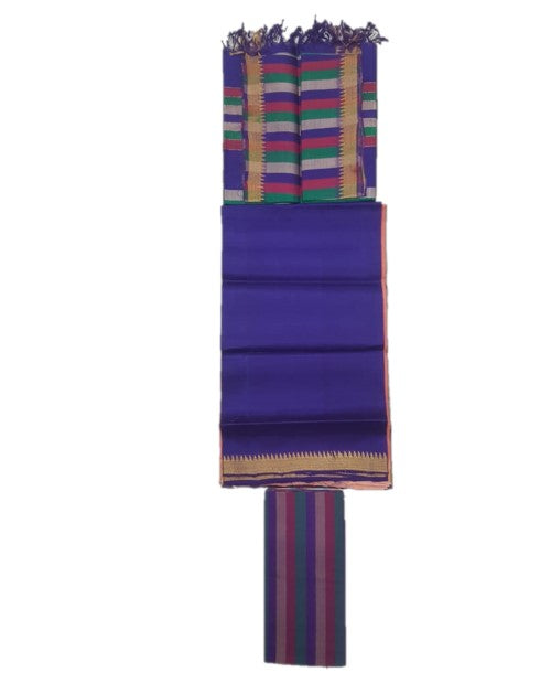 Mangalagiri silk unstitched 3 pc dress material