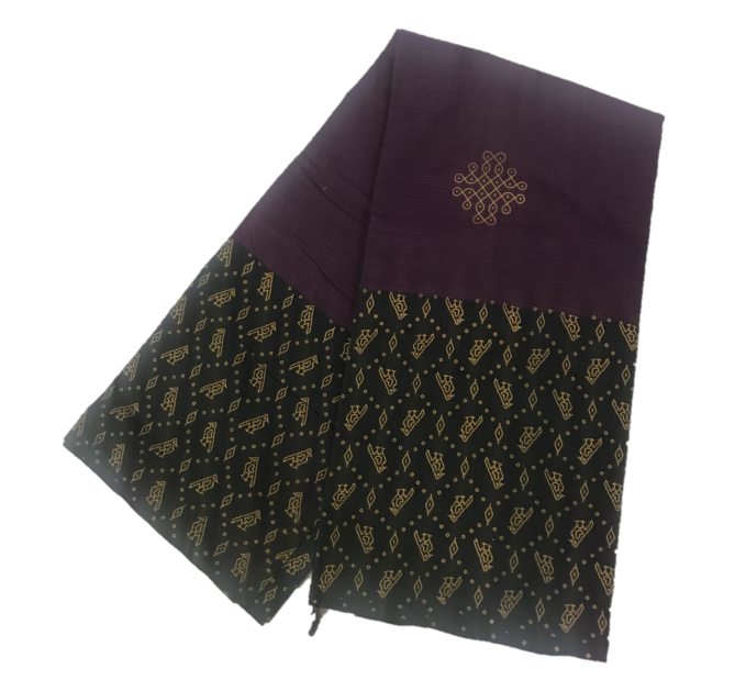Mangalagiri printed cotton saree