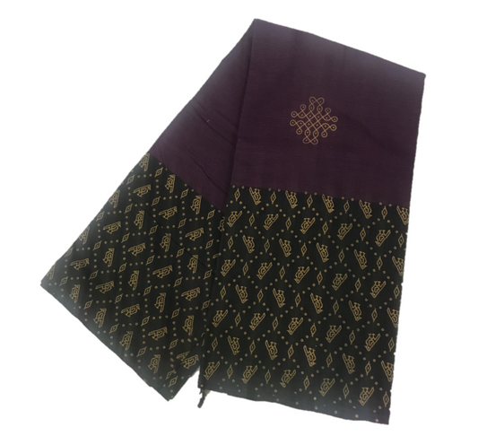 Mangalagiri printed cotton saree