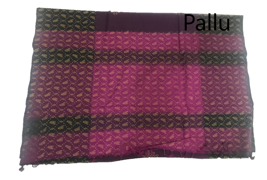 Mangalagiri printed cotton saree