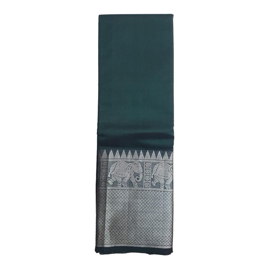 Mangalagiri pure pattu in solid green