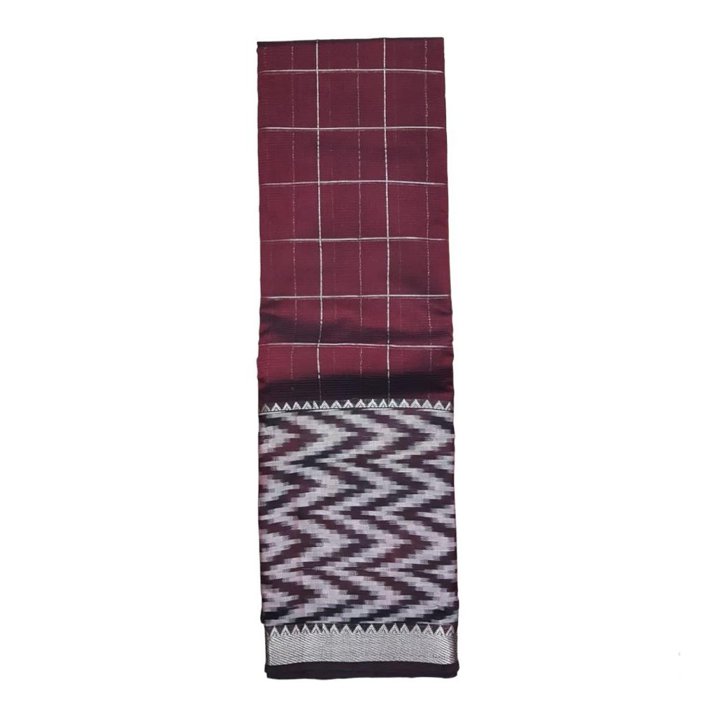 Mangalagiri pure silk in checks pattern