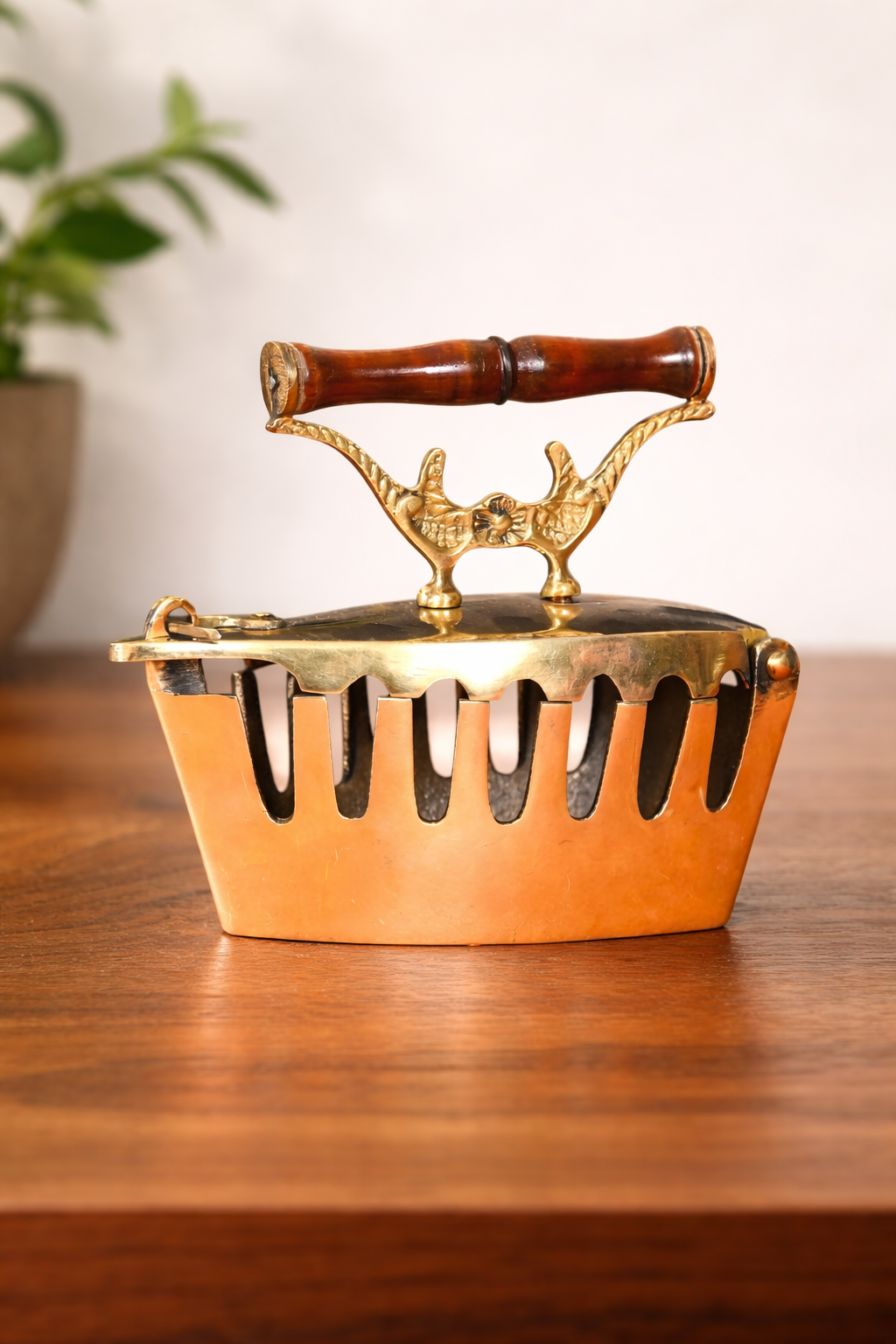 Miniature brass iron box decorative