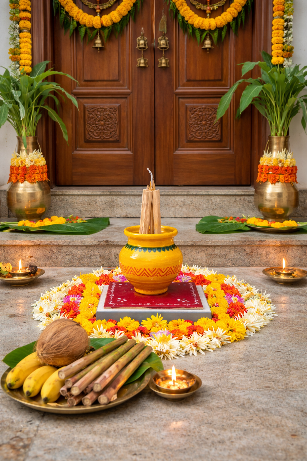 Bhogi Celebration Pot for Pongal Festival