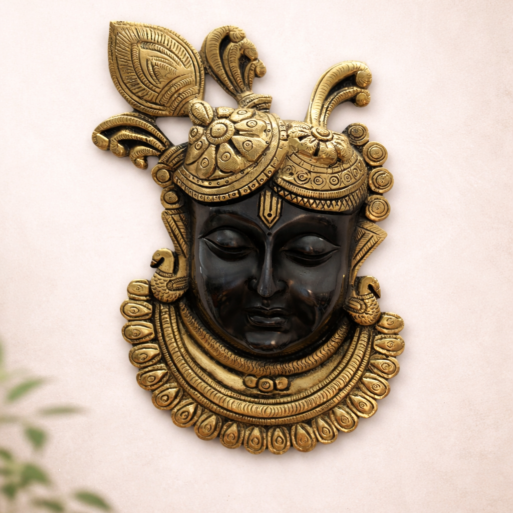 Shrinathji Pure Brass Wall Decor