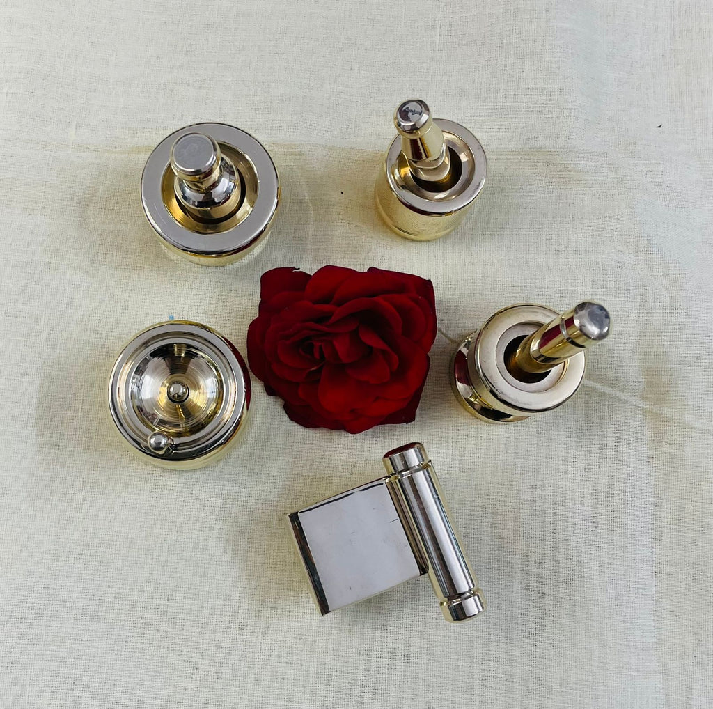 Brass pooja set Gowramma for traditional rituals and ceremonies
