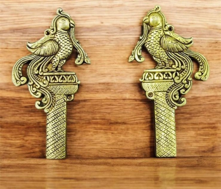 Peacock wall hanging pair