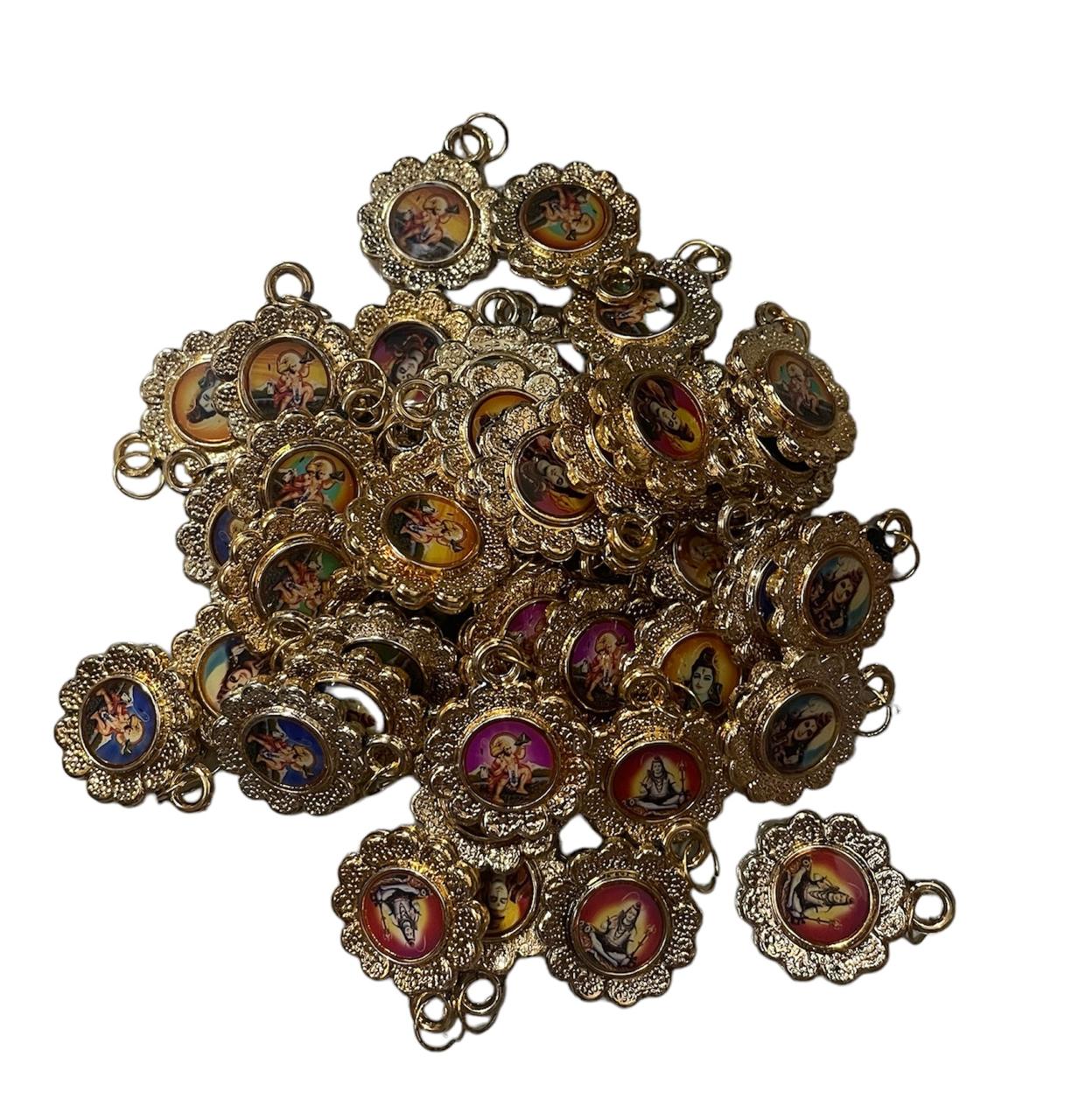 Metal charms with divine photos - 200gm