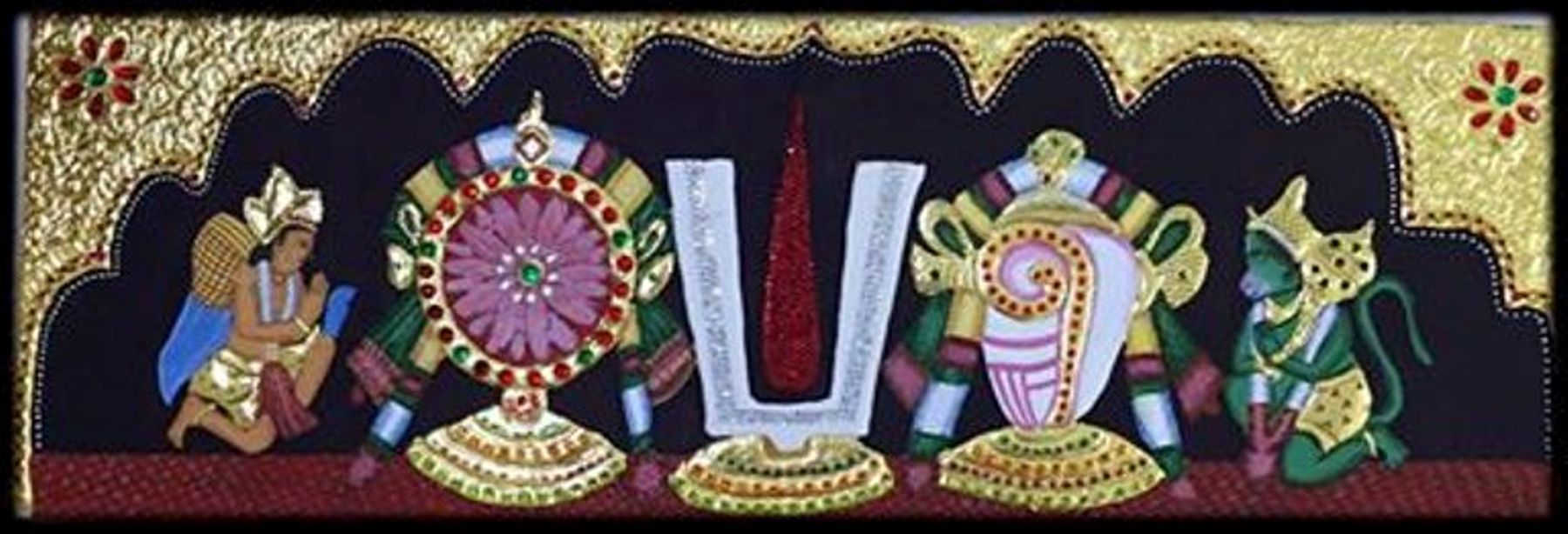Shanku Chakra Namam Garudalwar 4x1 ft