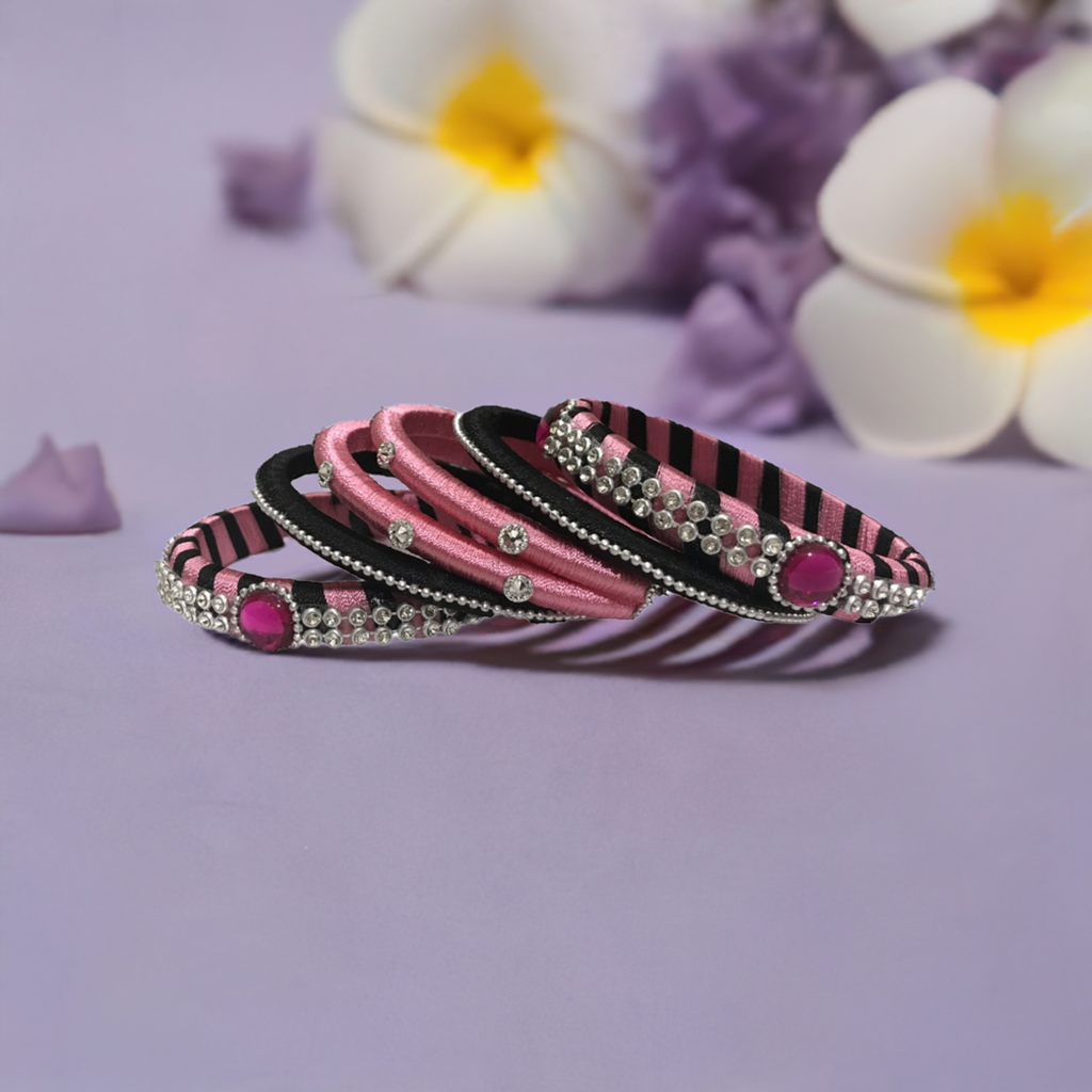 Silkk Thread Bangles (Set of 6)