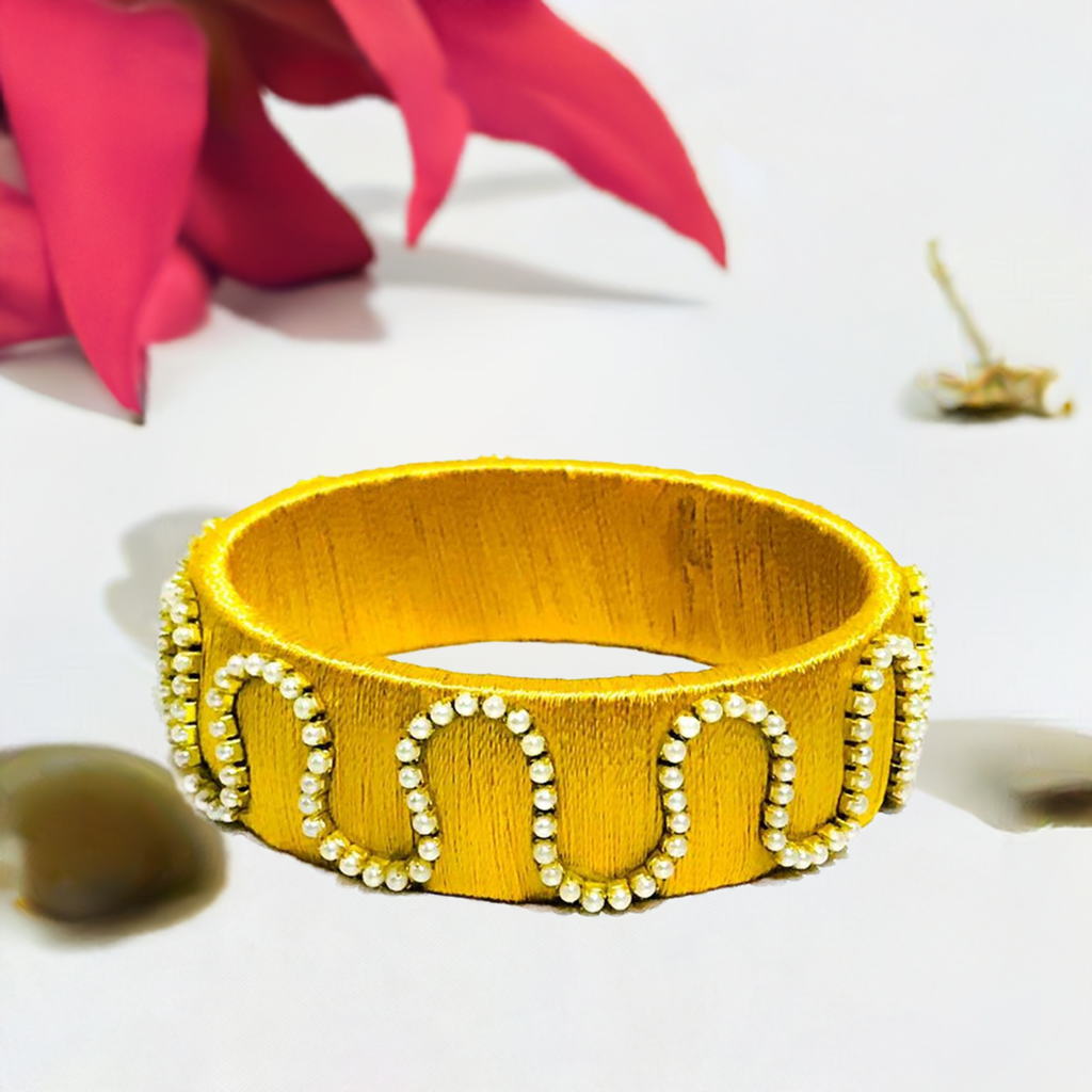 Silk thread single bangle kada type